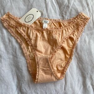 Doen Lola Brief in Peche & Lavender Mist, NWT